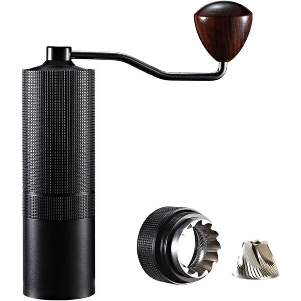 Catzon Manual Coffee Grinder Digital Adjustable with 6-Axis Stainless Steel Burr