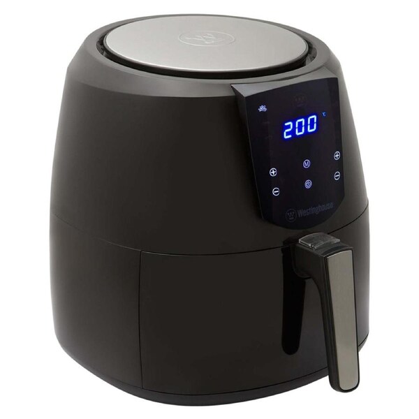 Westinghouse 1800W/200C Digital Air Fryer Benchtop Kitchen Oven Black 5.2L