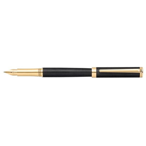 Sheaffer Intensity Engraved Trim Fountain Pen Office Writing Matte Black/Gold