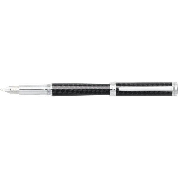 Sheaffer Intensity Fountain Pen Office Stationery Med Nib Carbon Fiber/CHRM