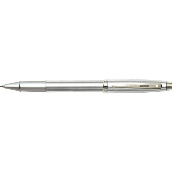Sheaffer 100 Roller Ball Pen Writing Stationery Brushed Chrome/Nickel Silver