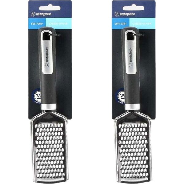 2PK Westinghouse Cheese Grater Soft Grip Stainless Steel Kitchen Tool/Gadget
