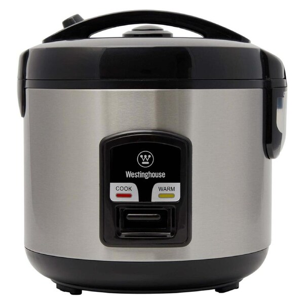 Westinghouse 10 Cup Rice Cooker Stainless Steel w/Keep Warm Function & Steamer