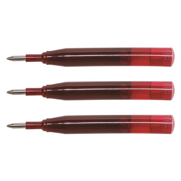 3x Sheaffer Ion Refill for Gel Ink Roller Ball Pen Cartridge Writing Ballpen Red