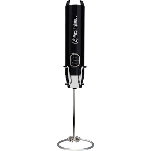 Westinghouse Cordless Handheld Electric Milk Frother Kitchen Gadget Black