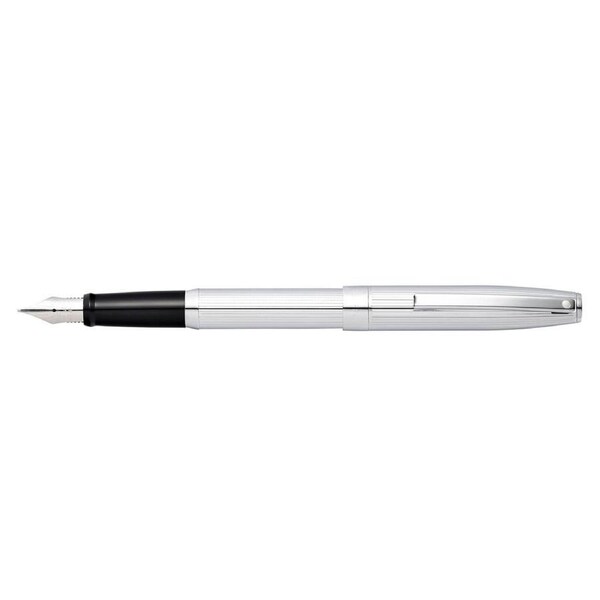 Sheaffer Sagaris Fountain Pen Office Writing/Signing Med Nib Chrome/Engraved