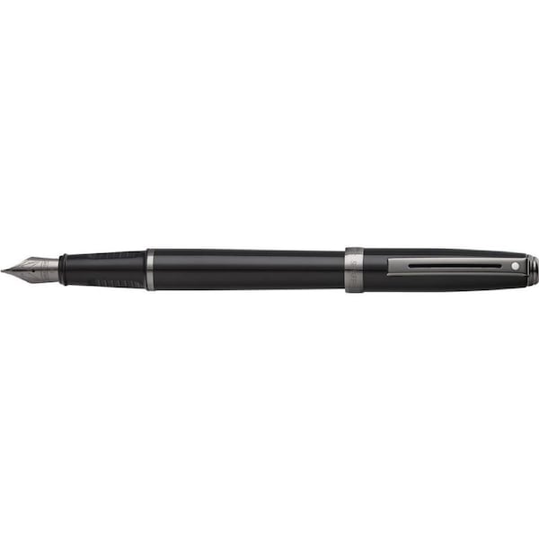 Sheaffer Prelude Medium Fountain Pen stationery Writing Lacquer Gloss Black
