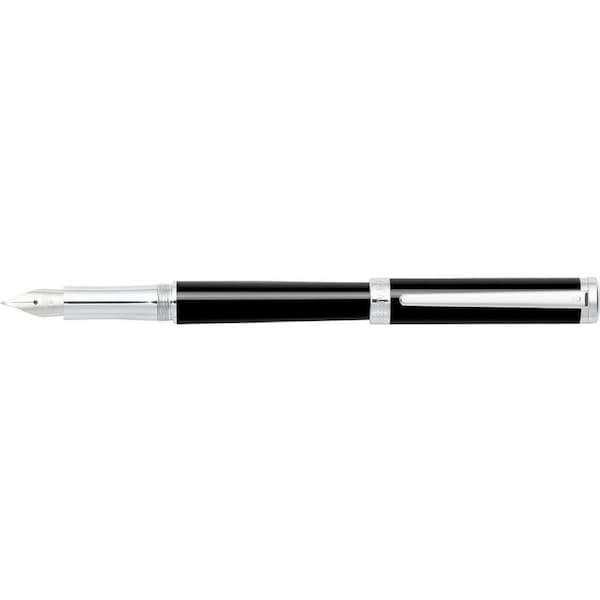 Sheaffer Intensity Fountain Pen SS Nib Office Writing Chrome Plated Trim Onyx