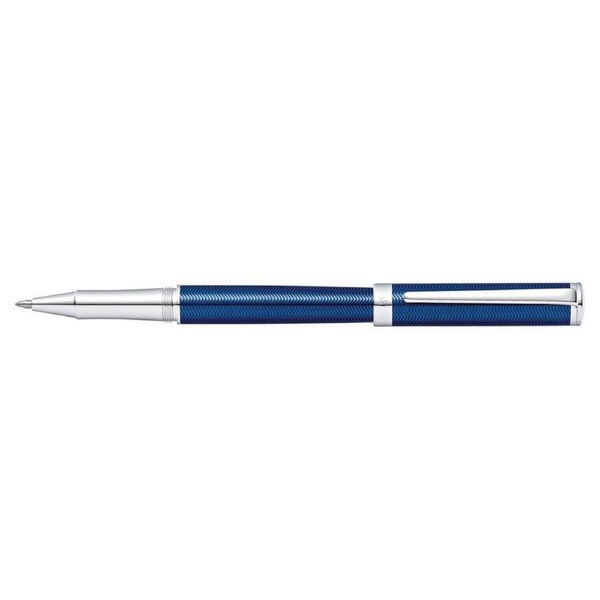 Sheaffer Intensity Engraved Roller Ball Pen Office Stationery Blue Lacquer/CHRM