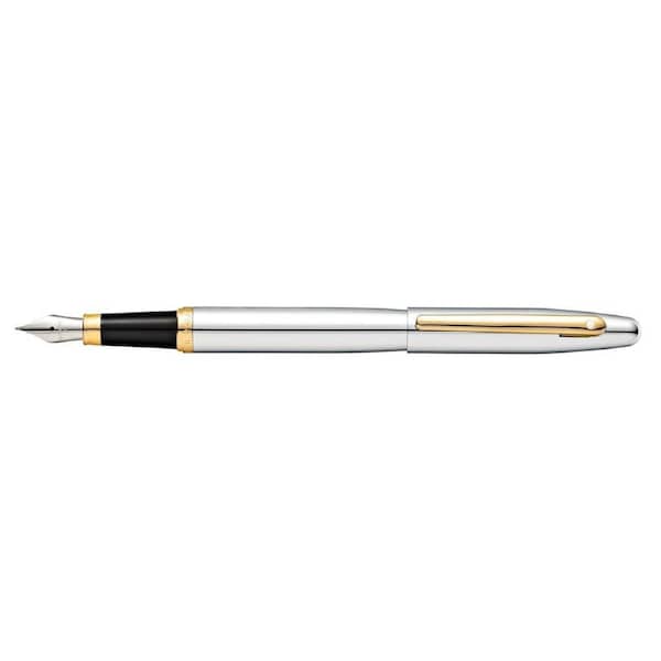 Sheaffer VFM Fountain Pen Office Signing/Writing Medium Nib Chrome/Gold Tone