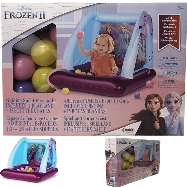 Frozen 2 Ball Pit Playland Inflatable & 15 Soft Flex Balls Ages 2+ New Toy Play
