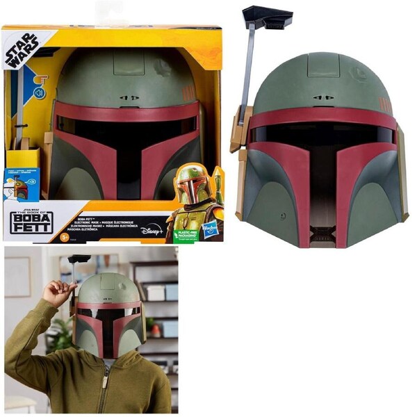 Star Wars Boba Fett Electronic Mask with Sound Effects Costume for Kids Boys