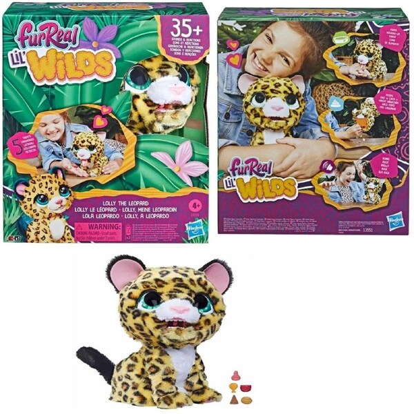 FurReal Lil Wilds Lolly the Leopard Interactive Ages 4+ New Plush Toy Sounds