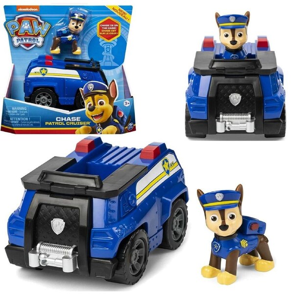 Paw Patrol-Chase Patrol Cruiser-Age 3+ Toy Car paw patrol figure from the movie