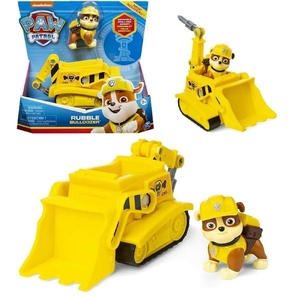 Paw Patrol-Rubble Bulldozer-Age 3+ Toy Car paw patrol figure from the movie