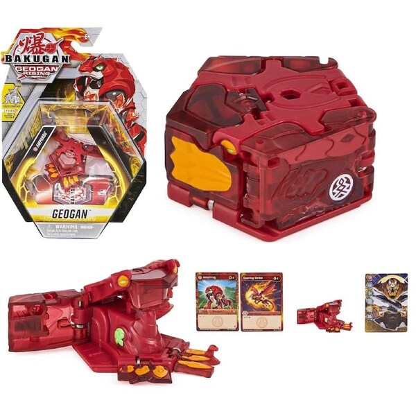 Bakugan Geogan Rising Collectible- Amphrog- Action Figure and Trading Card Game Attack Fun