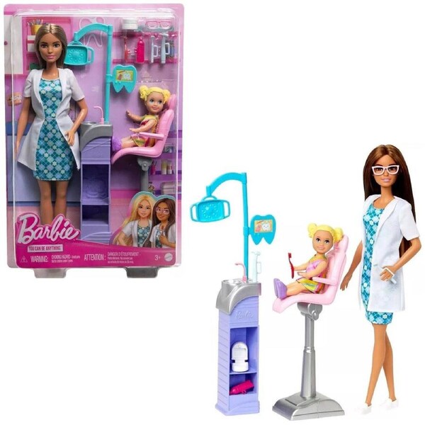 Barbie Careers Baby Doctor Dentist Teacher Chicken Skating Ice Ages 3+ Toy Doll Baby Doctor 2