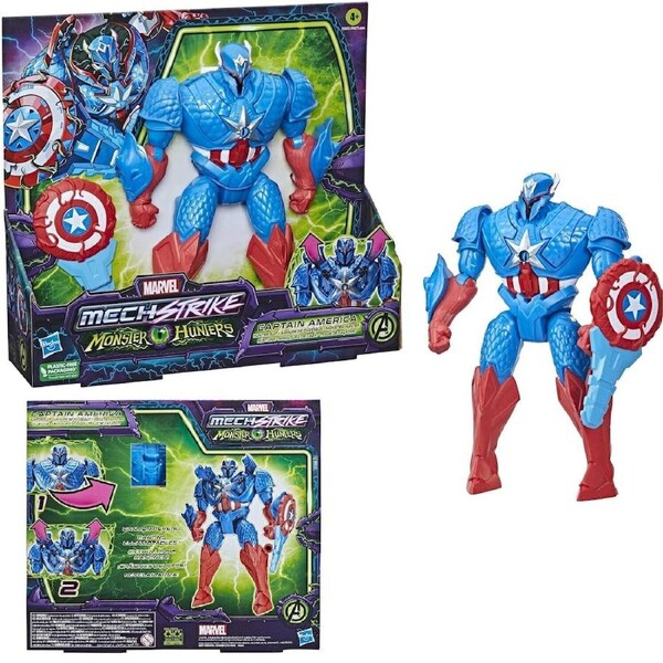 Marvel Avengers Mech Strike Monster Hunters Hunter Suit Captain America