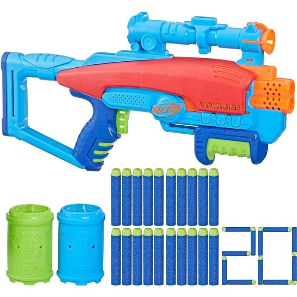 Nerf Elite 2.0 Voyage Target Junior Includes 20 darts and 2 targets New Toy Gun