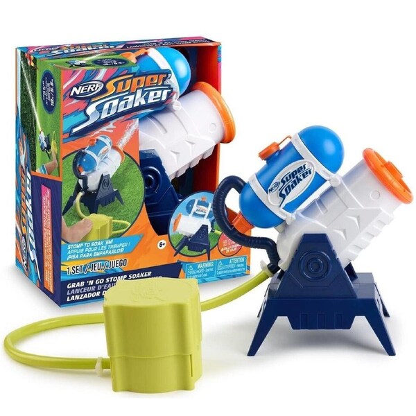 Nerf Super Soaker Grab N Go Stomp Soaker Blasting Machine Outdoor Water Games