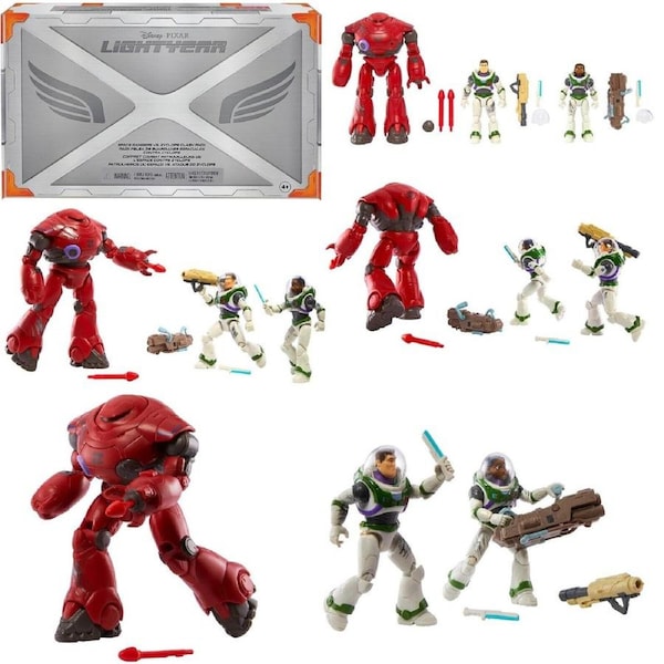 Disney Pixar Lightyear Toys 3 Figure Set with Buzz Lightyear Izzy and Zyclops