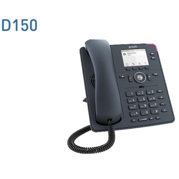 SNOM D150 Desk Telephone, PoE, HD Audio, Suitable For IP Desk Phone, Indoor