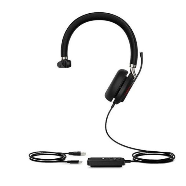 Yealink UH38 Dual Mode USB and Bluetooth Headset, Mono, USB-C, UC Call