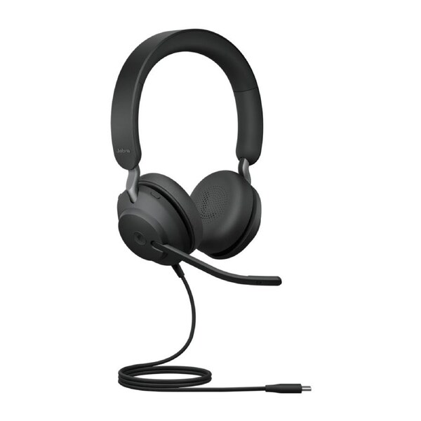 Jabra Evolve2 40 SE Wired USB-C MS Stereo Headset, 360 Busy Light, Noise Isolationg Ear Cushions, 2Yr Warranty