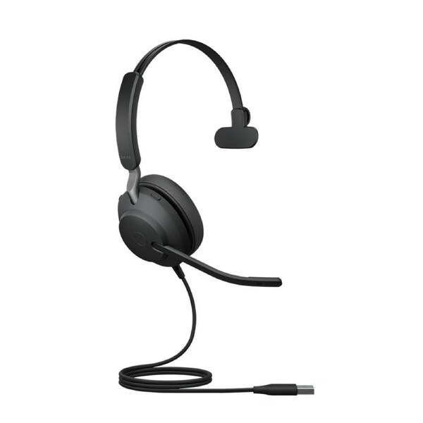 Jabra Evolve2 40 SE Wired USB-A UC Mono Headset, 360 Busy Light, Noise Isolationg Ear Cushions, 2Yr Warranty