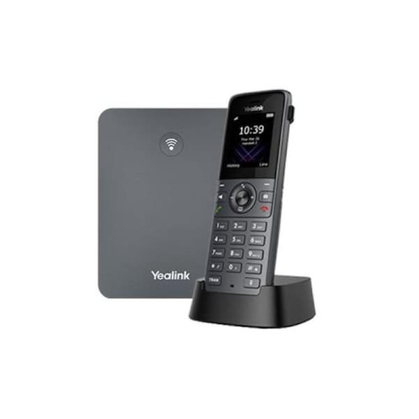 Yealink W73P High-Performance IP DECT Solution including W73H Handset and W70B Base Station, Up to 20 simultaneous calls, Flexible Noise Reduction