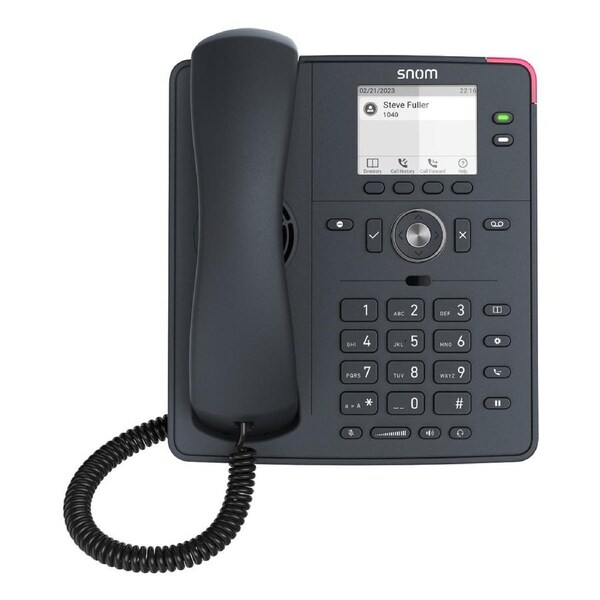 SNOM D140 DeskTelephone, PoE, HD Audio, Cost-effective, 2 SIP Identities, Low