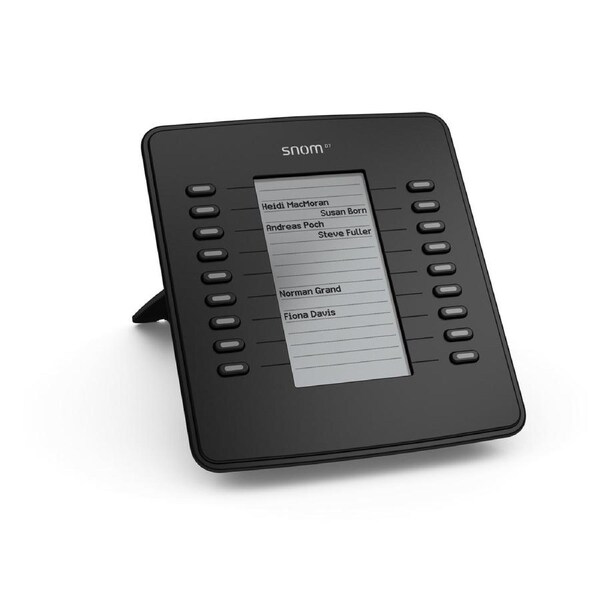 SNOM D7 Expansion Module USB for D785, D765, D745, D735, D725, D717 & D715, Black,18 Multi-color LED keys, Supports All 700 Series Telephones