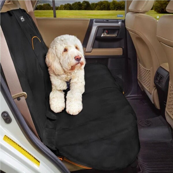 Kurgo Wander Dog Car Bench Seat Cover in Black