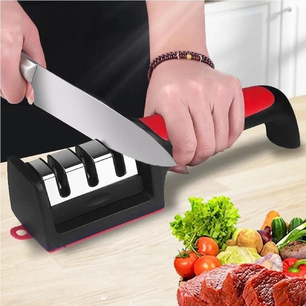 Kitchen 3/4-Segment Knife Sharpener Household Multi-Functional Knife Sharpeners