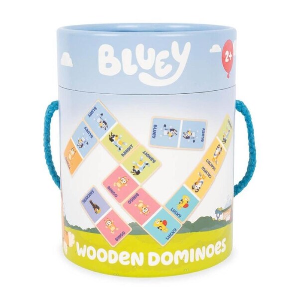 Bluey Wooden Dominoes