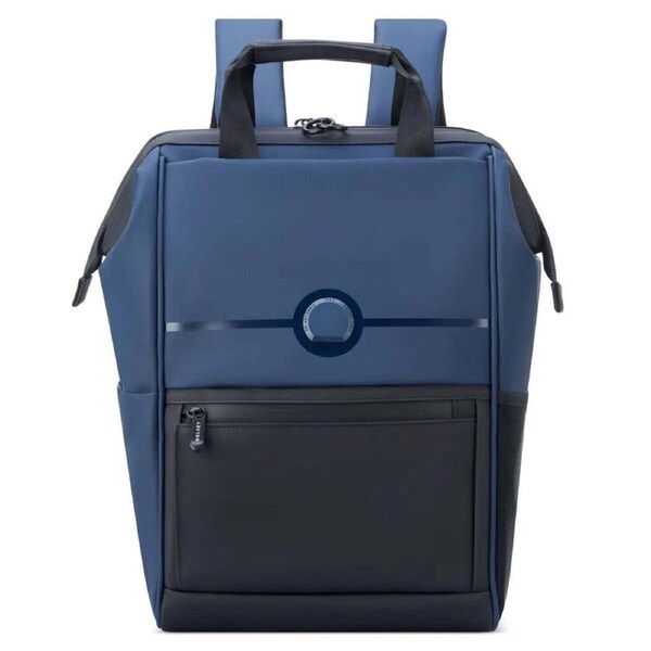Delsey Turenne Soft 14" Laptop Backpack with RFID Night Blue, Size D