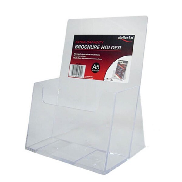 Deflecto Free Standing Extra Capacity Brochure Holder (A5)