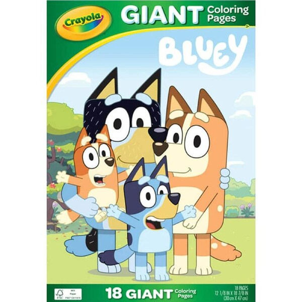 Crayola Bluey Giant Colouring Pages