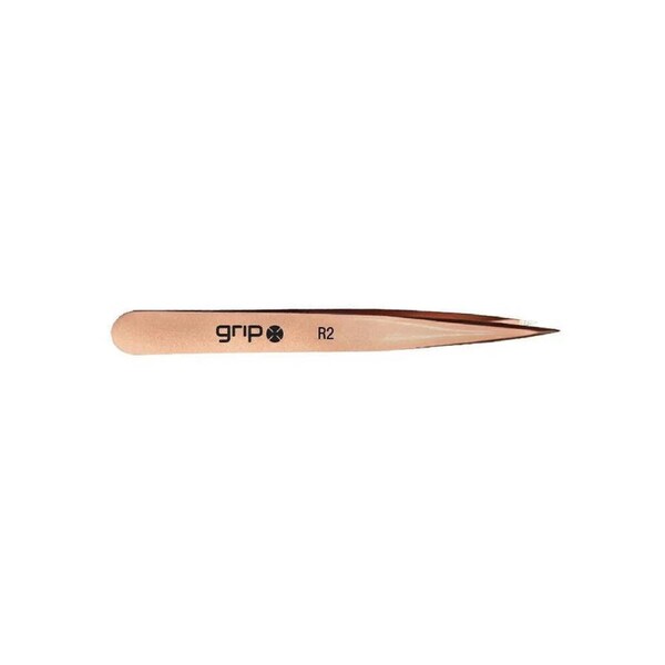 Caronlab Grip Pointed Tip Tweezer R2 (Rose Gold) Eyebrow Hair Removal