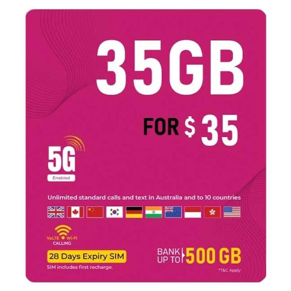 Telsim 35 Prepaid Starter Pack Sim Card