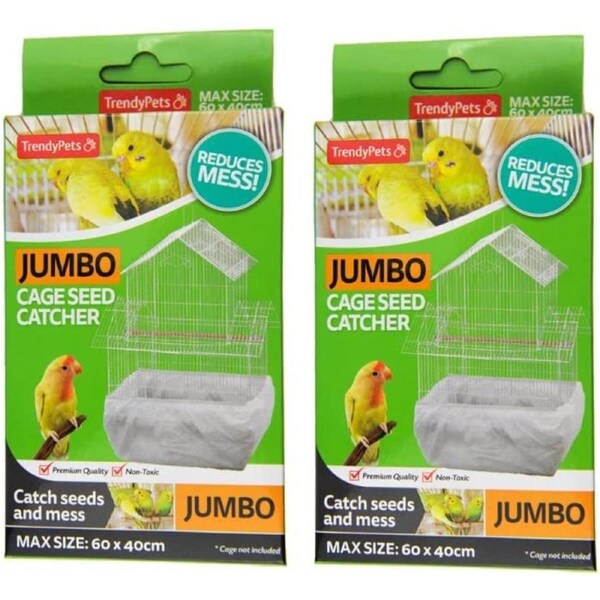 Trendypets Bird Cage Seed Catcher 60Xx40Cm 2Pce Jumbo Catch Seeds And Mess