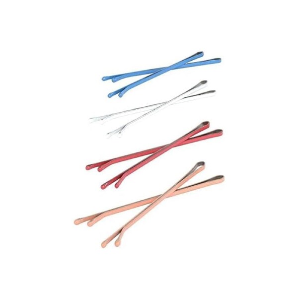 [160PCE] Swosh Bobby Pin Colourful Premium Metallic Crimped Grip Hairpins, Coloured Bobby Pins