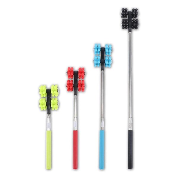 Home Master 4PCE Massage Rollers Extendable Lightweight Compact 24cm - 46cm