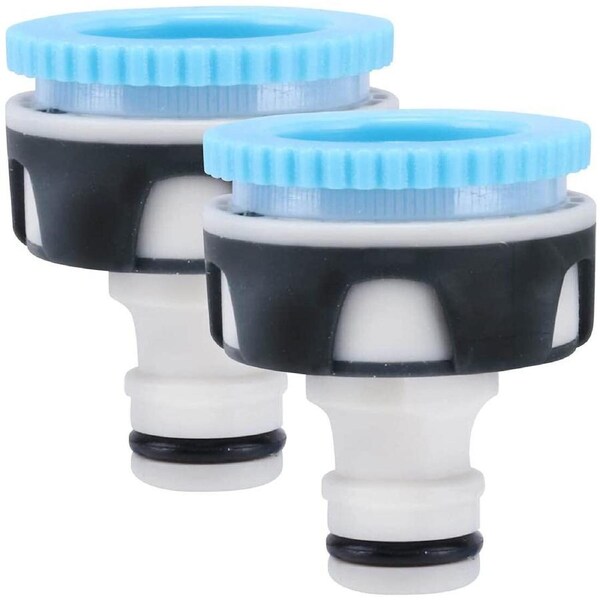 Garden Greens 2PCE Tap Adaptor Premium Quality UV Resistant Anti Leak 12mm