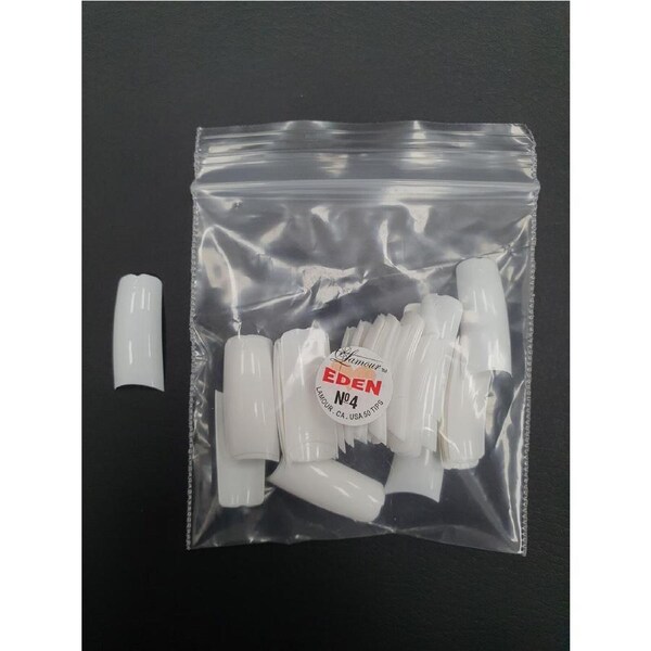 Lamour - Eden French Nail Fake False Tips Extension Refill Size 4 (50pcs)