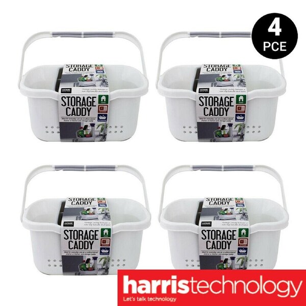 Home Master 4PK Storage Caddy 24cm x 12cm x 12.5cm