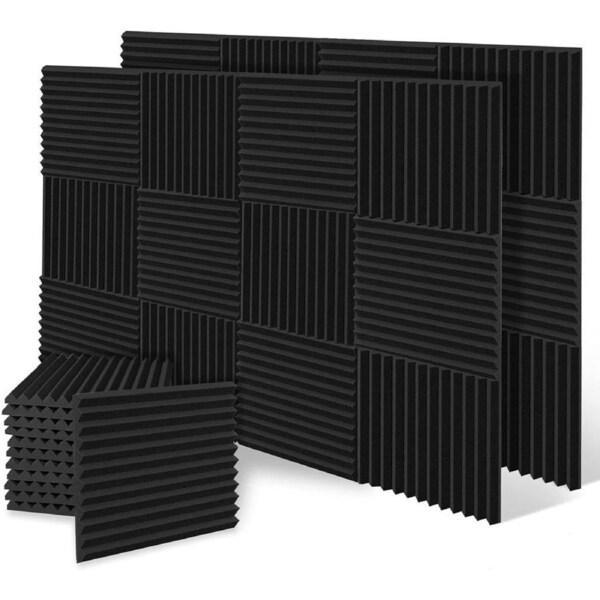iDeer Life [24PCE] Acoustic Panels Foam - Sound proof wide frequency for studio