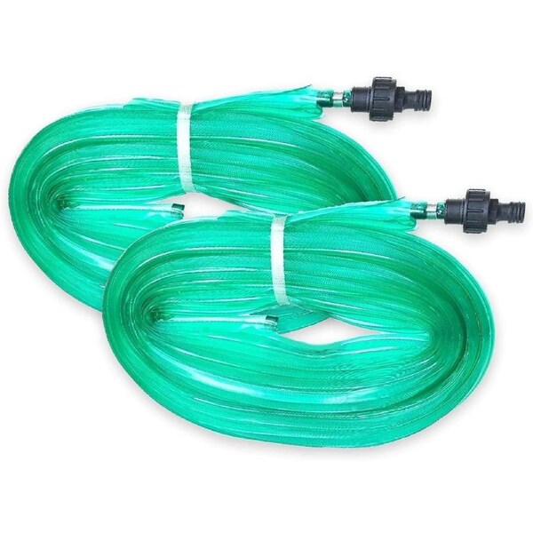 Garden Greens 2PK Hose Garden Soaker Tube UV Treated Lawn Garden Beds 15m