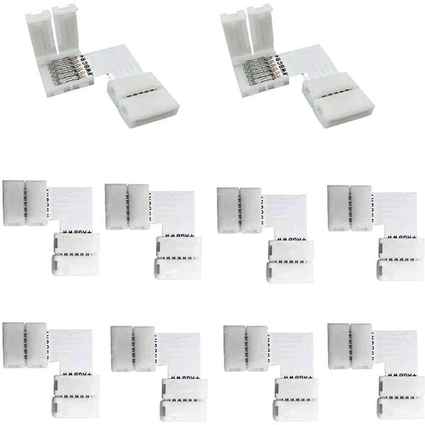 BOOC 10PCS 6/4 Pins Solderless Connector (6Pin L Shape)