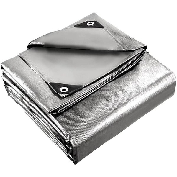 Handy Hardware 2PCE Tarpaulin Heavy Duty 130gsm Durable Waterproof 3m x 3.6m